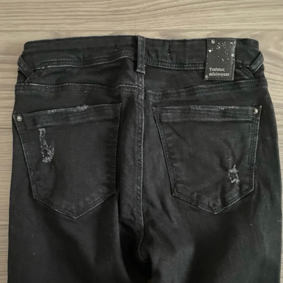 Zara distressed skinny jeans Sz 2 - Picture 6 of 9